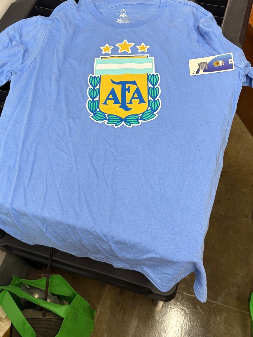 FA Light Blue Tee with AFA Crest